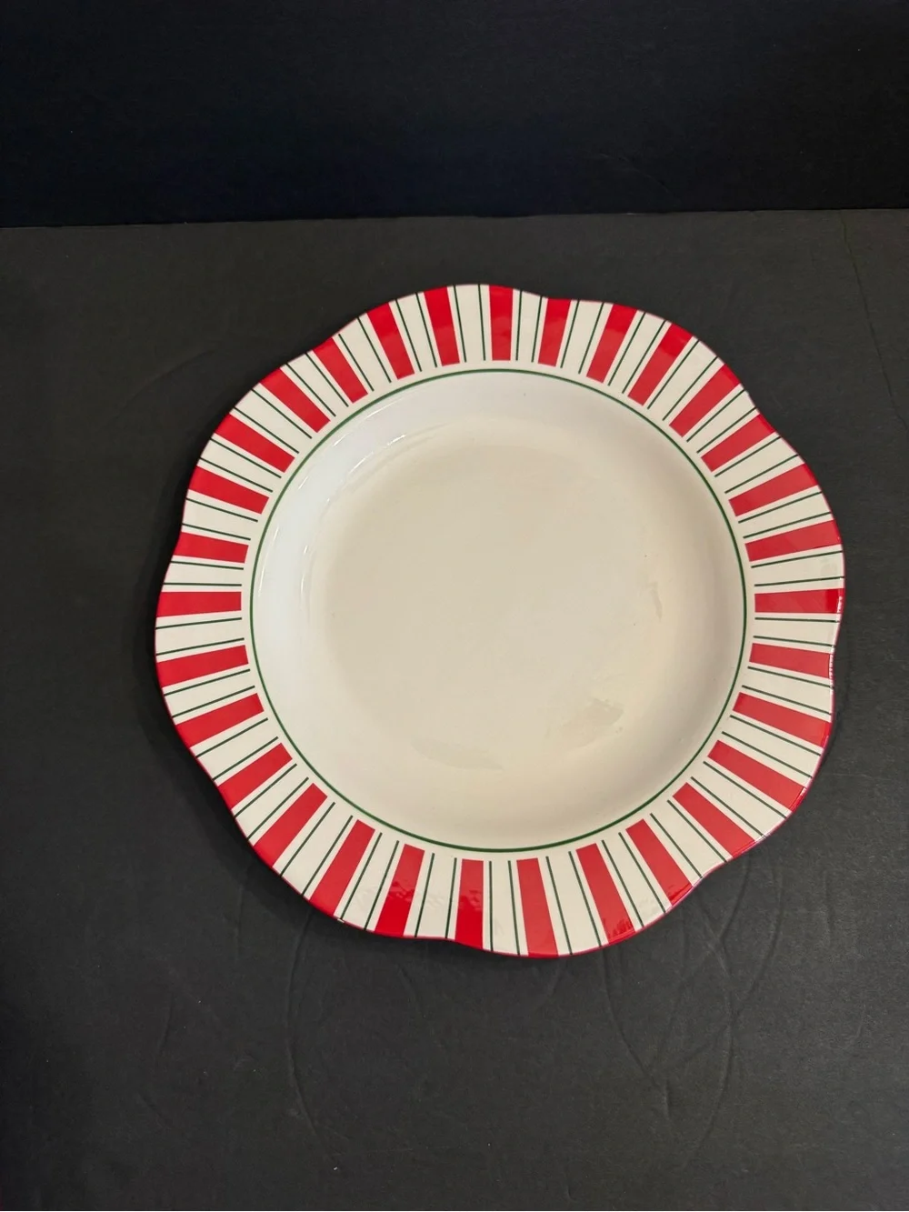 1 Pier 1 Candy Cane Dinner Plate 11